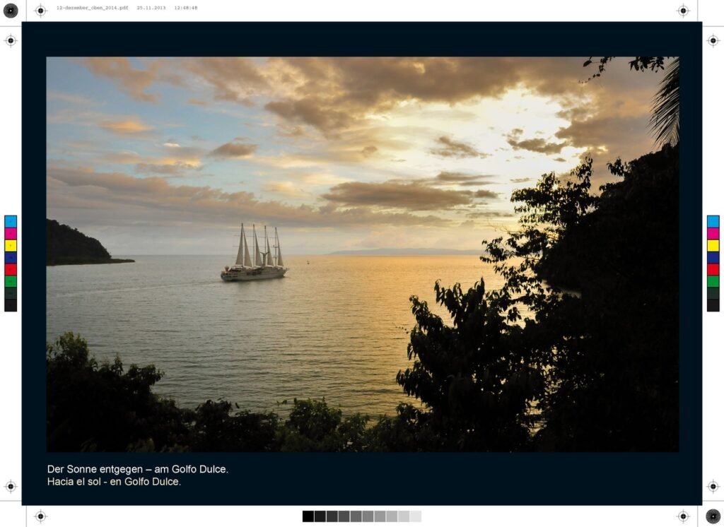 Segelboot in der Abendsonne